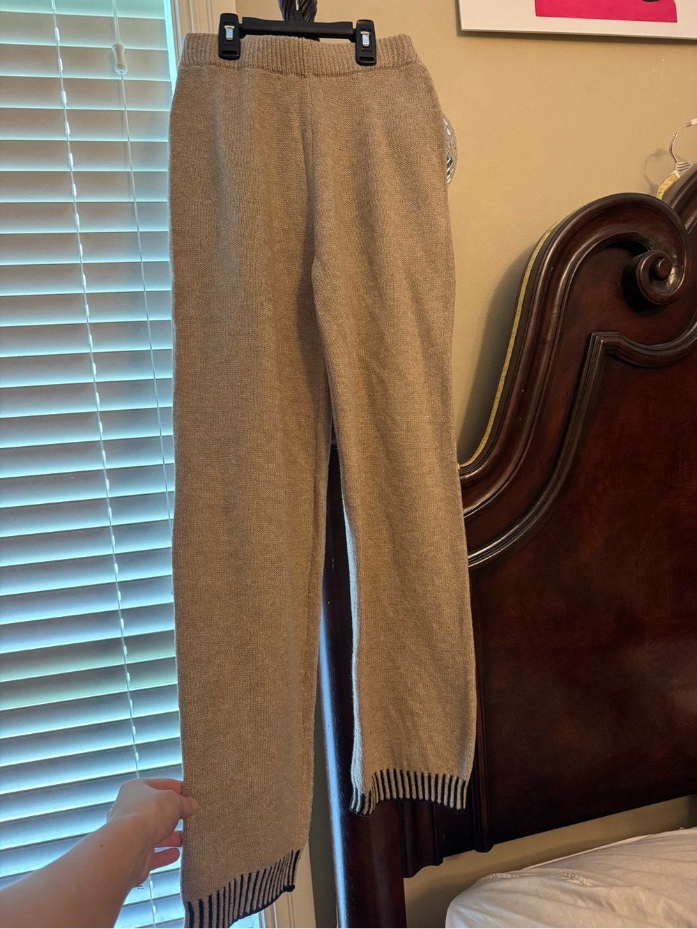 Woman’s Knit Lounge Pants — Camel